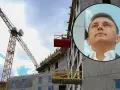 Budowa bloku mieszkalnego i portret mężczyzny. Czy to zapowiedź, ile naprawdę zarabiają pośrednicy nieruchomości na flipowaniu mieszkań w 2026?