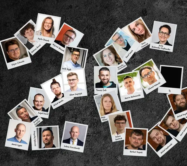 Zdjęcia młodych profesjonalistów tworzą cyfrę 26, symbolizując prawdziwą przyczynę popularności colivingu wśród nich w 2026 roku: wspólnotę i rozwój.