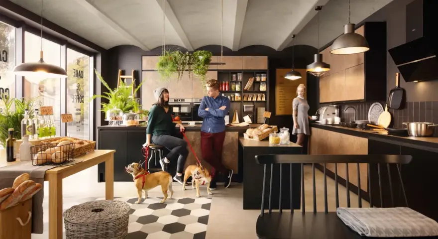 Młodzi Polacy wybierają coliving zamiast kawalerki: wspólna kuchnia, psy i towarzystwo to prawdziwe powody.