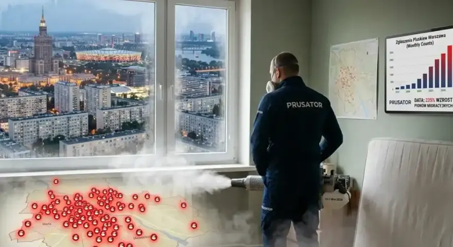 Sekrety walki z insektami w blokach: dezynsekcja jednego mieszkania nie działa, bo problem jest szerszy. Mapa pokazuje skalę plagi.