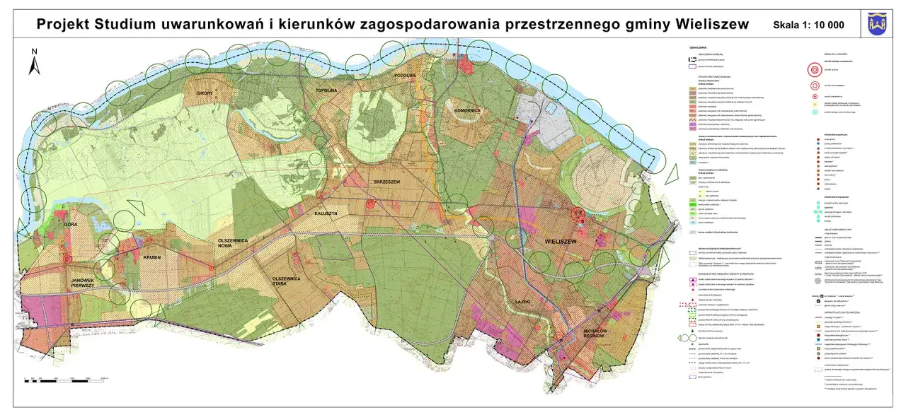 Mapa planistyczna gminy Wieliszew. Analiza prawdy o rzekomym paraliżu planistycznym przez nowe prawo.