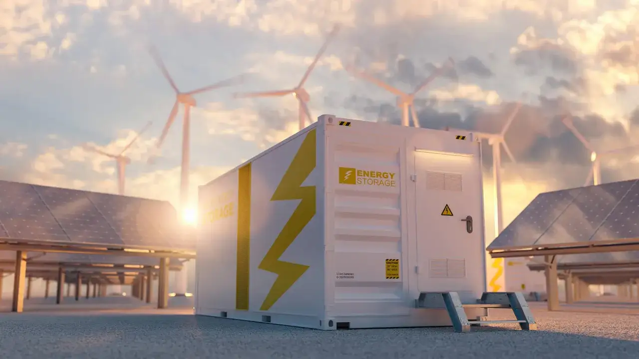 Magazyn energii obok paneli słonecznych i wiatraków. Od września 2026 r. każdy blok musi posiadać certyfikowany magazyn energii, by zapewnić stabilność sieci.