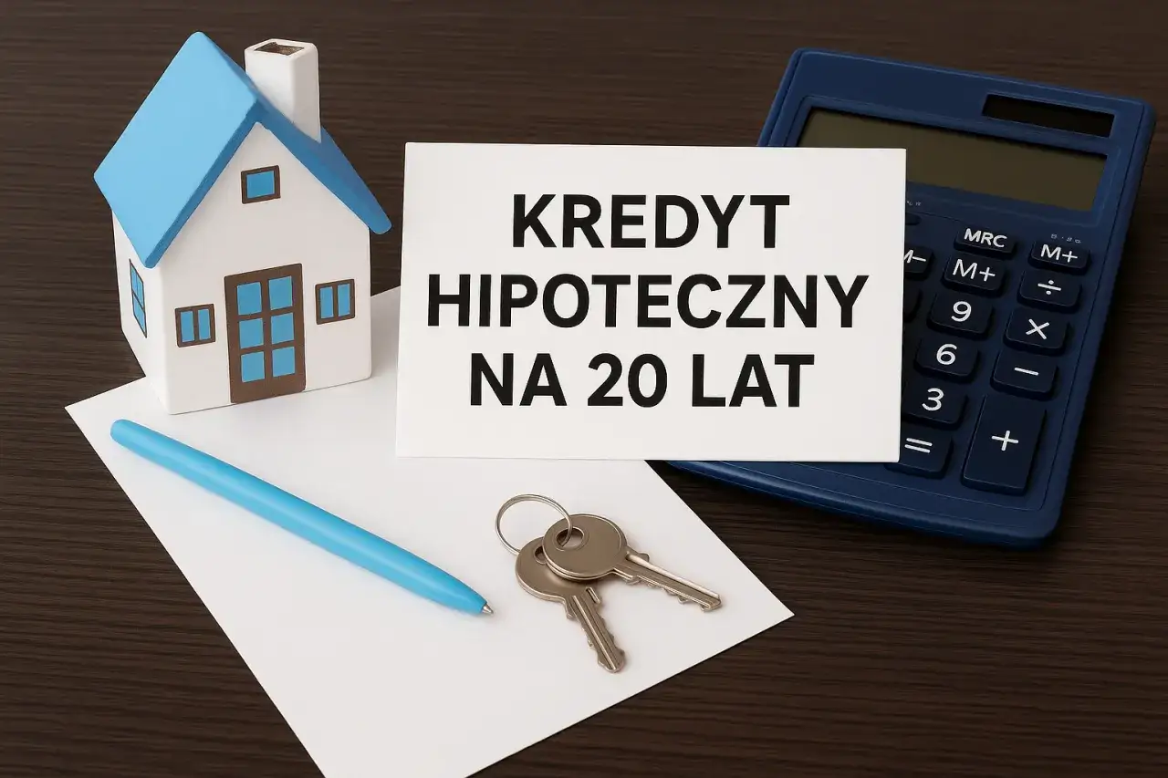 Model domu, klucze i kalkulator symbolizują planowanie, jak dostać kredyt na mieszkanie.
