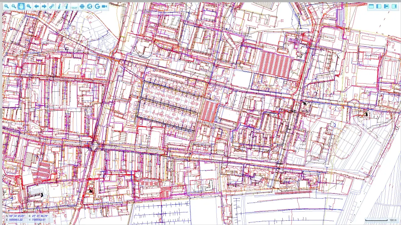 Szukasz informacji, jak sprawdzić położenie działki? Ta mapa pokazuje szczegółowy plan miasta z zaznaczonymi granicami nieruchomości i infrastrukturą.